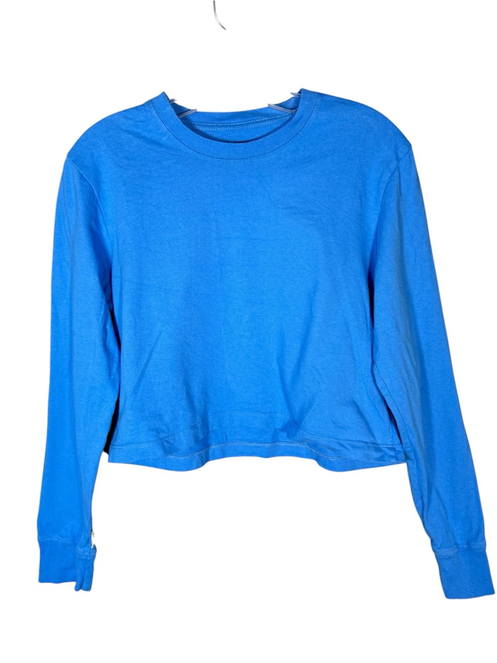 Province of Canada Monday Organic Cotton Long Sleeve Crop Top Crew Neck XS